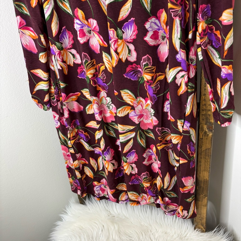 Dear Scarlett Floral Print Dress in Purple - Picture 3 of 5